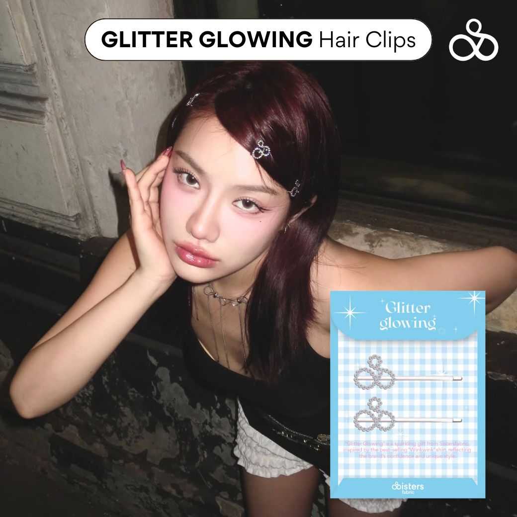 Sistersfabric- GLitter Glowing Hair Clips