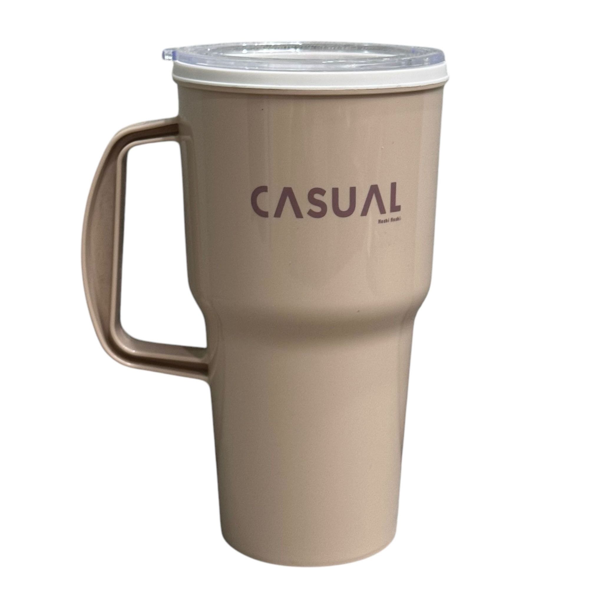 แก้วน้ำพลาสติกมีหูจับ ลาย Classic ขนาด 24 oz