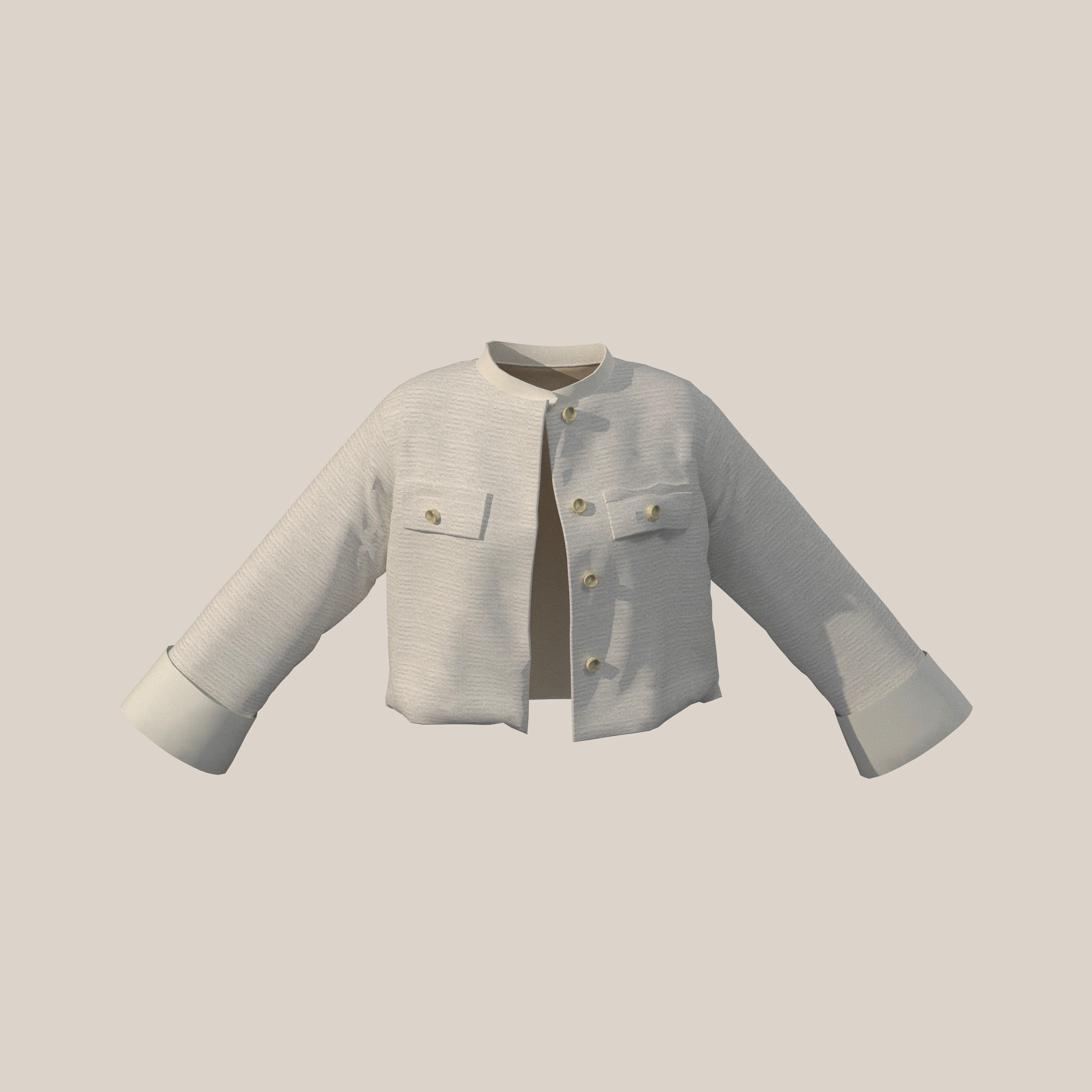 The Atelier White Butter Blazer