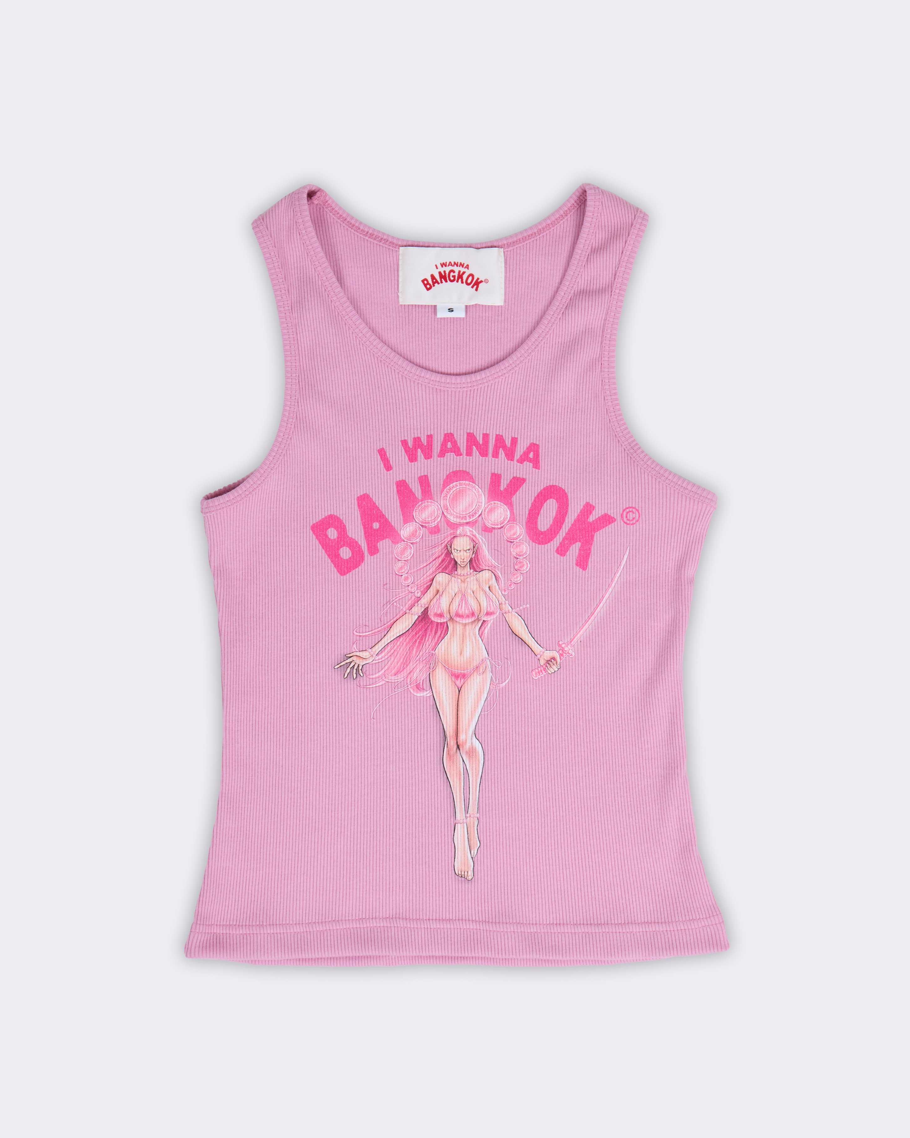 Pink Alien Goddess Tank Top