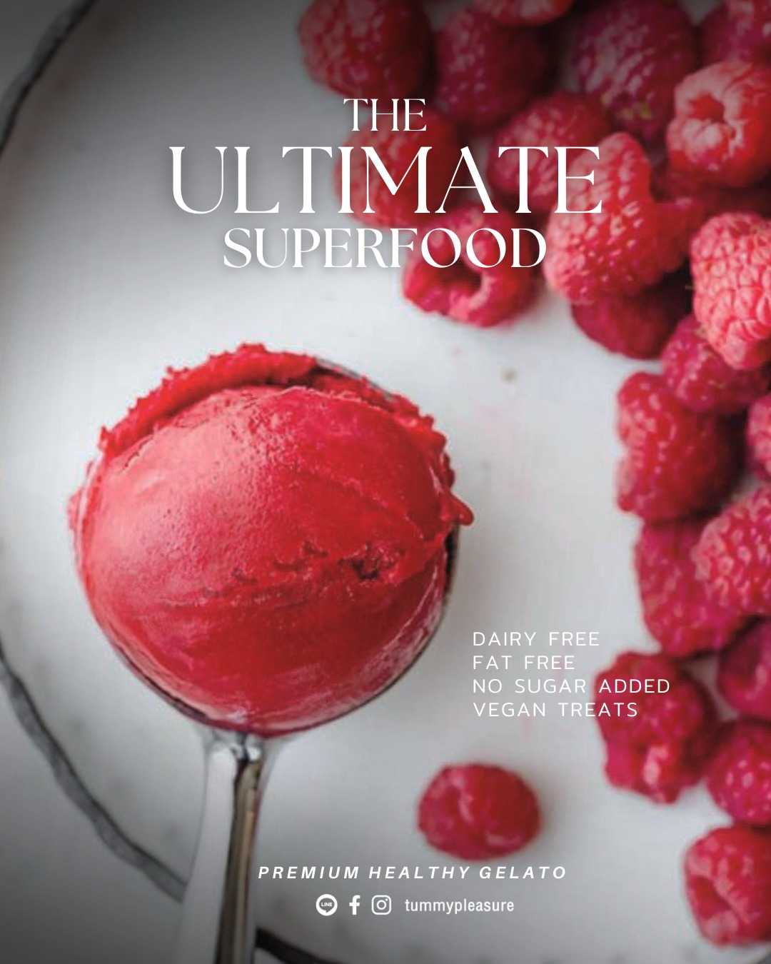 Raspberry Acai Sorbet : กินไม่อ้วน