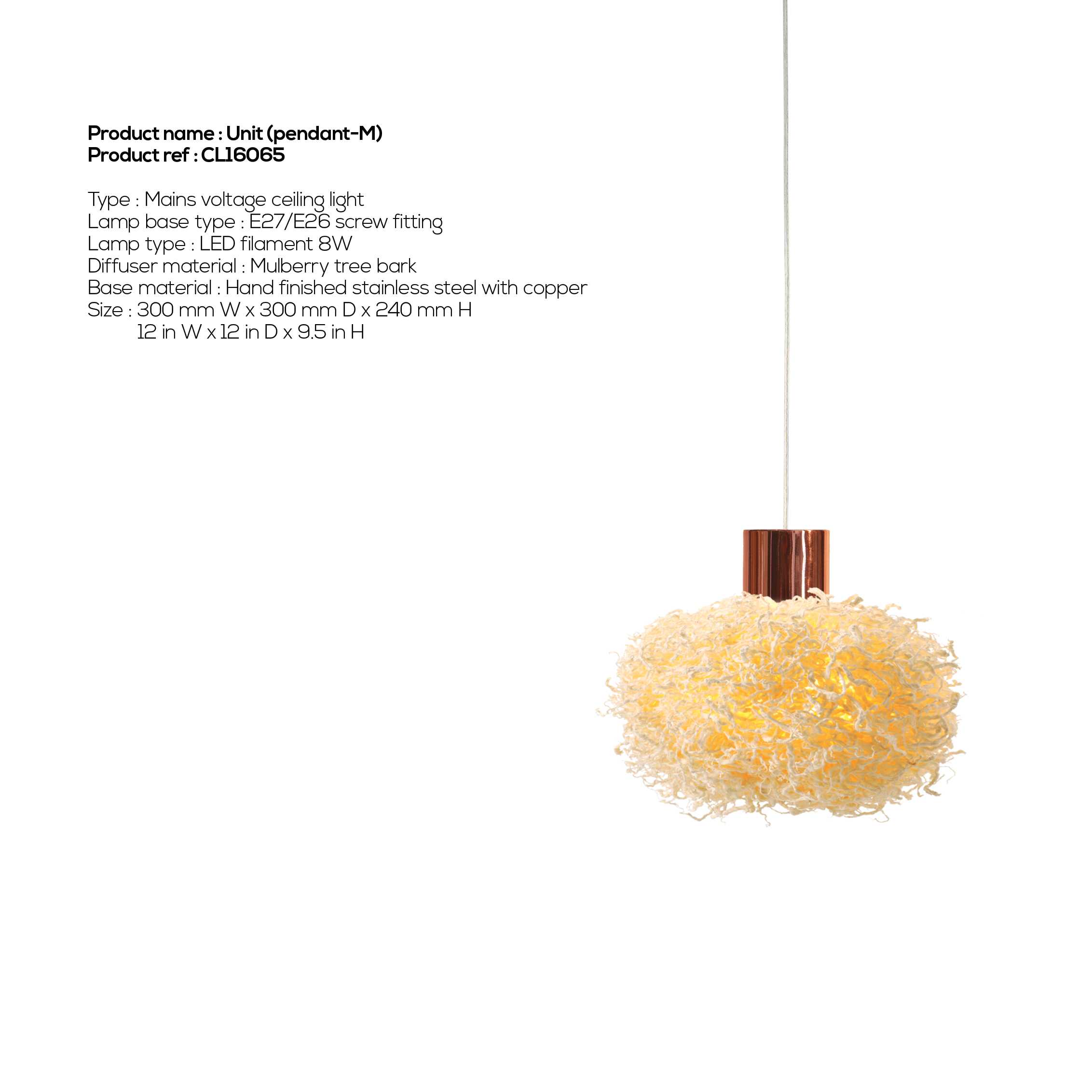 Unit pendant-M (Ceiling light)