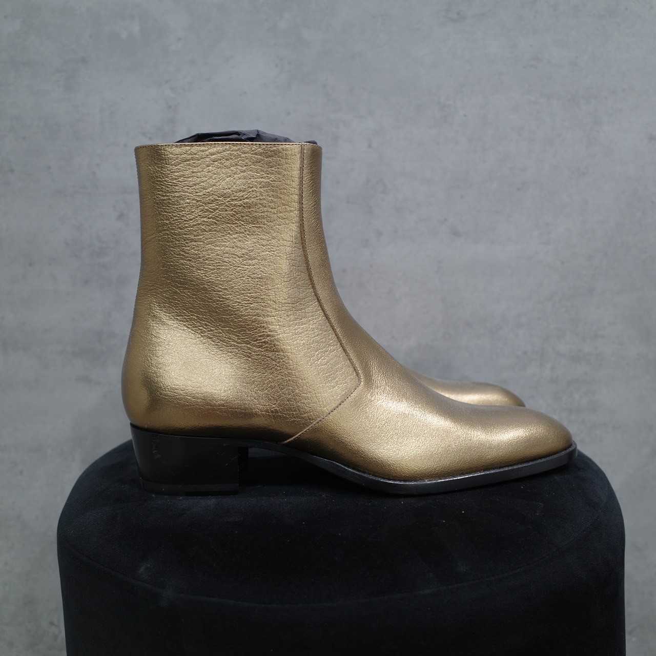 SAINT LAURENT PARIS WYATT GOLD METALLIC