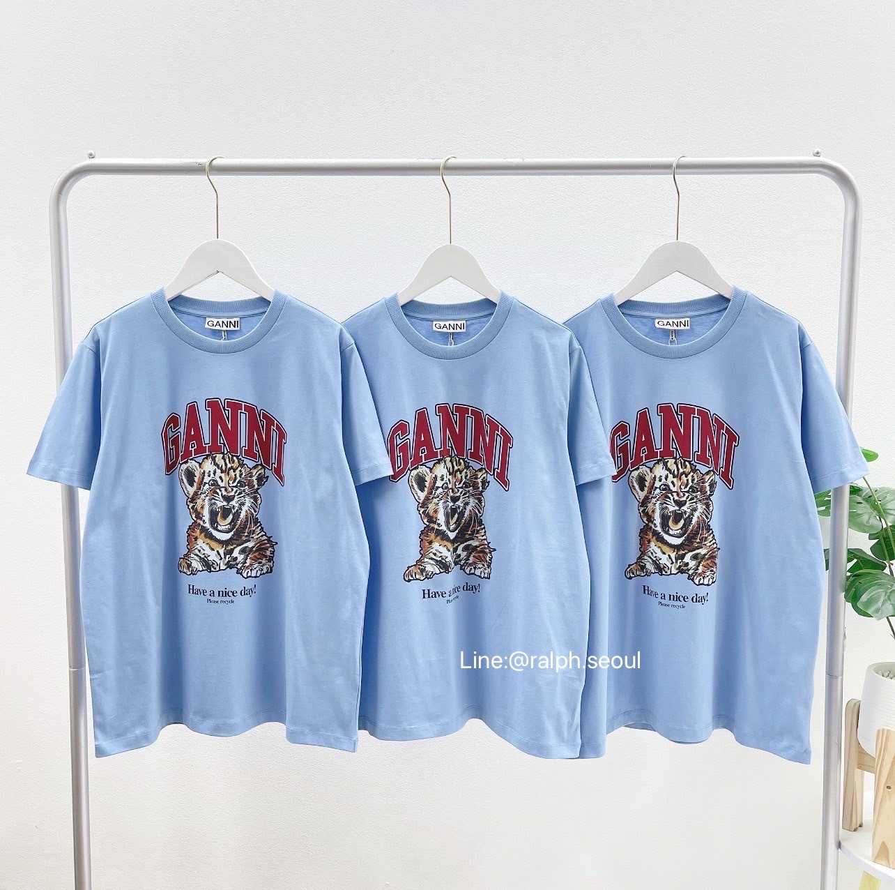Ganni Tiger Relaxed T-shirt New!!!