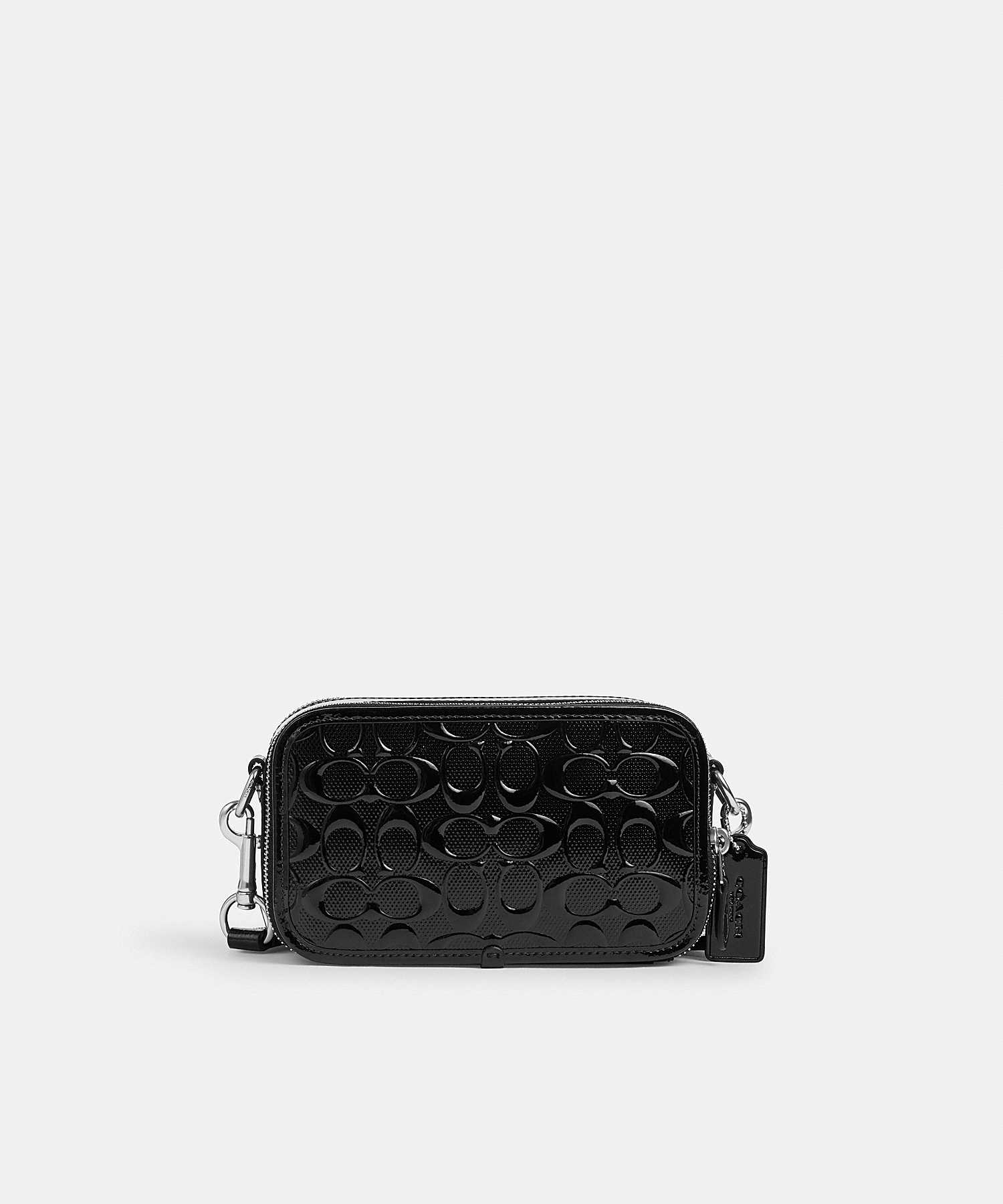 COACH WYATT CROSSBODY BAG IN SIGNATURE LEATHER CV420 SV/BK