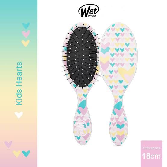 หวี Wet Brush Kids Detangler ลายหัวใจ