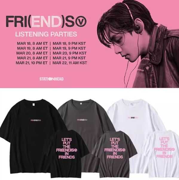 Pre-Order | เสื้อยืด BTS V : FRI(END)S