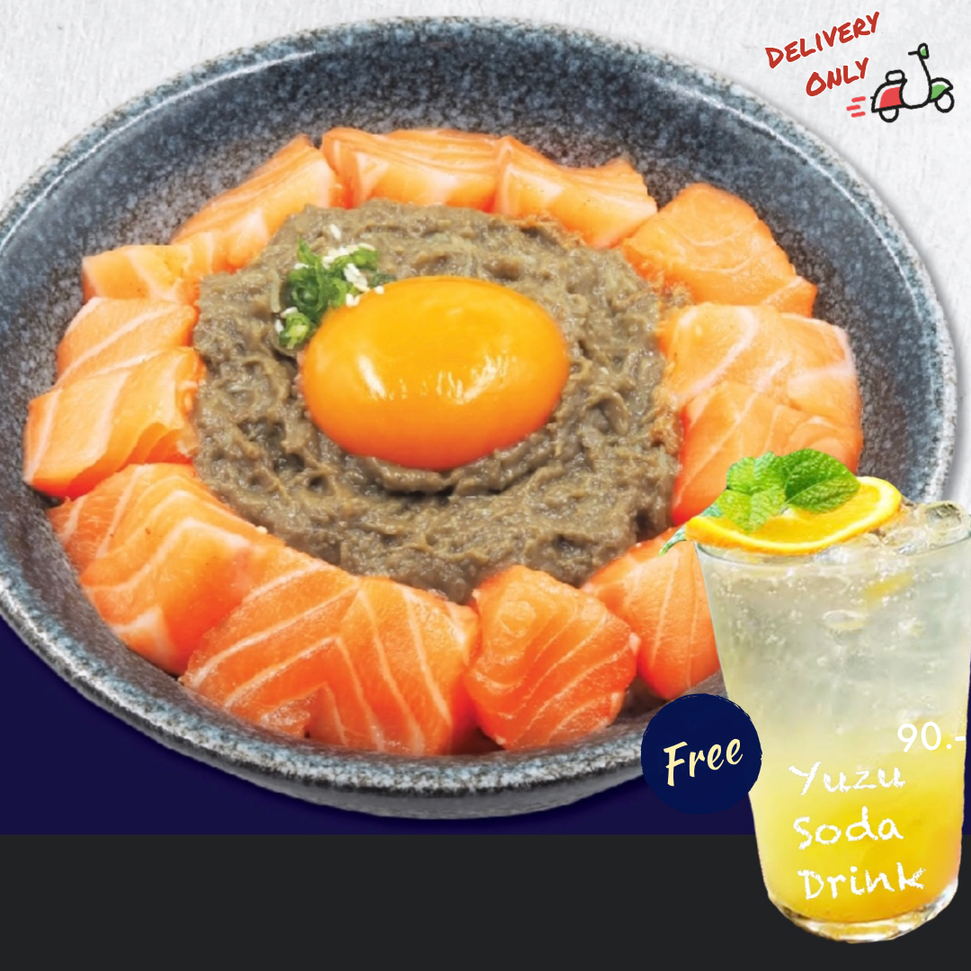 Salmon Kani Miso Tamago Don (T/A)