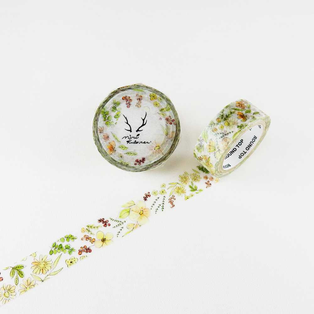 เทปตกแต่ง MiriKulo:rer - masking Tape / flower4