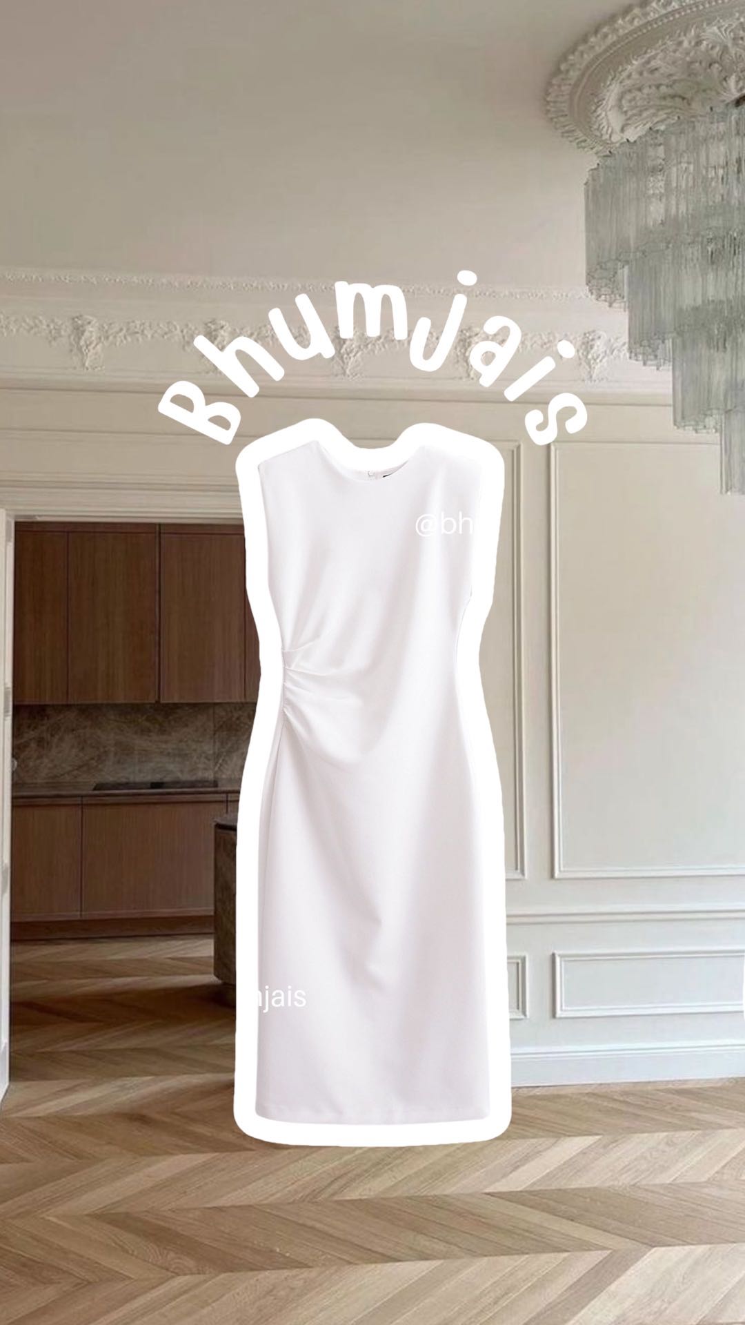 #BJORADress240444 (690THB)—white/black—