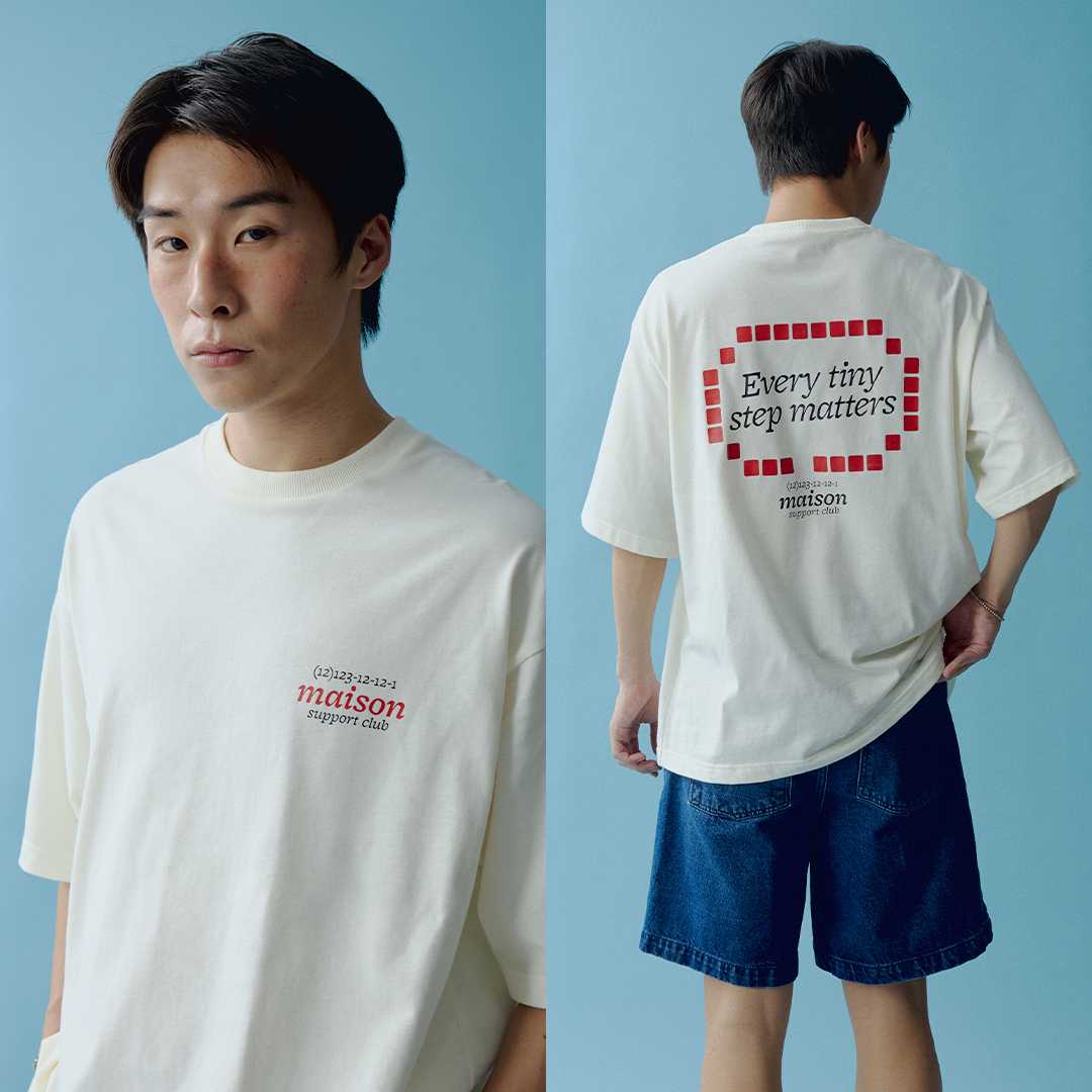 maison KEEPS | The Oversized Support Club Tee | Unisex | เสื้อยืดทรงoversized ลายปริ้นท์