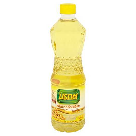 น้ำมัน - มรกต น้ำมันถั่วเหลืองผ่านกรรมวิธี 100% 1 ลิตร (ขวดละ)