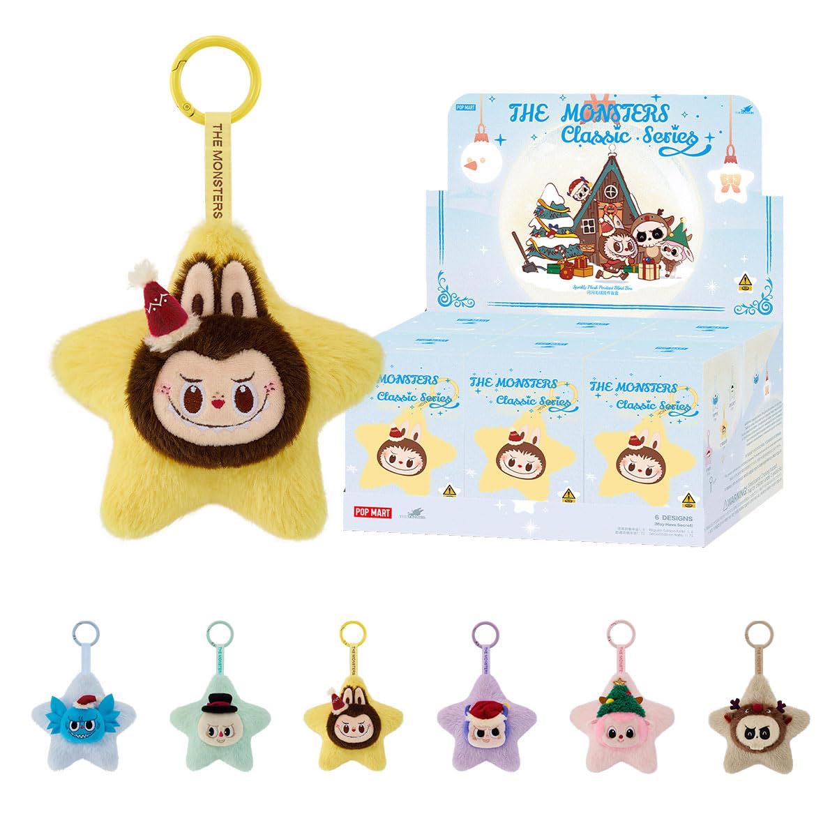 Blind Box POP MART THE MONSTERS Classic Series Sparkly Plush Pendant, 1 Piece