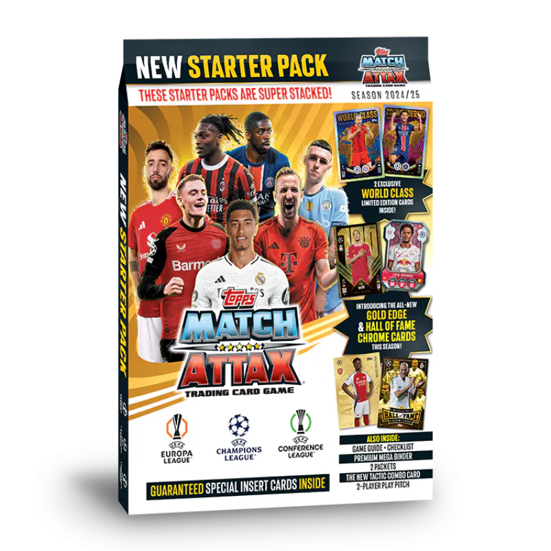 Match Attax UCC 24/25 Starter Pack - การ์ดฟุตบอลแมตช์ UCC แอทแทค แฟ้มการ์ดสำหรับเริ่มสะสม