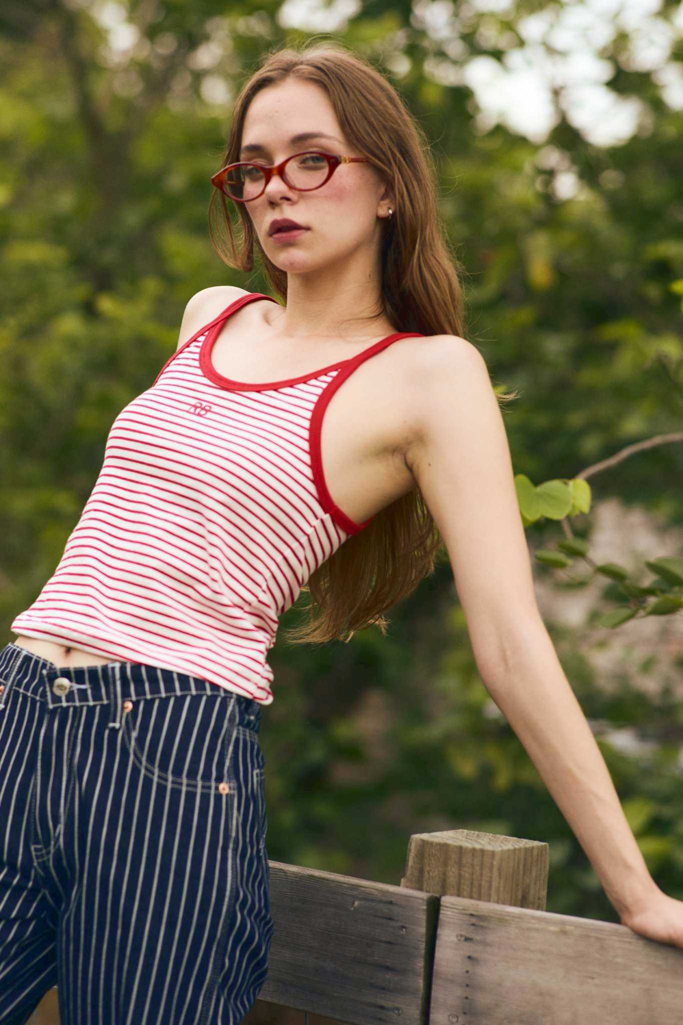 RYA Reah Sailor Stripe Tank Top