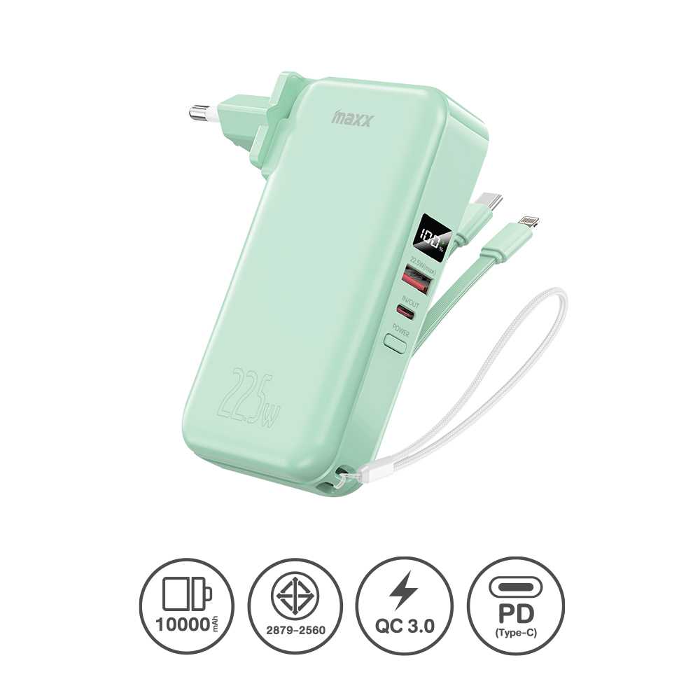 Power Bank 10000mAh (W1003) - แบตสำรอง Maxx