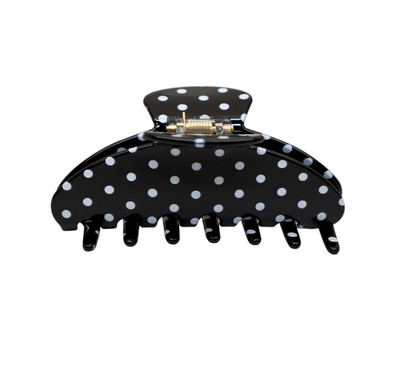 EMI JAY Big Effing Clip in Noir Polka Dot