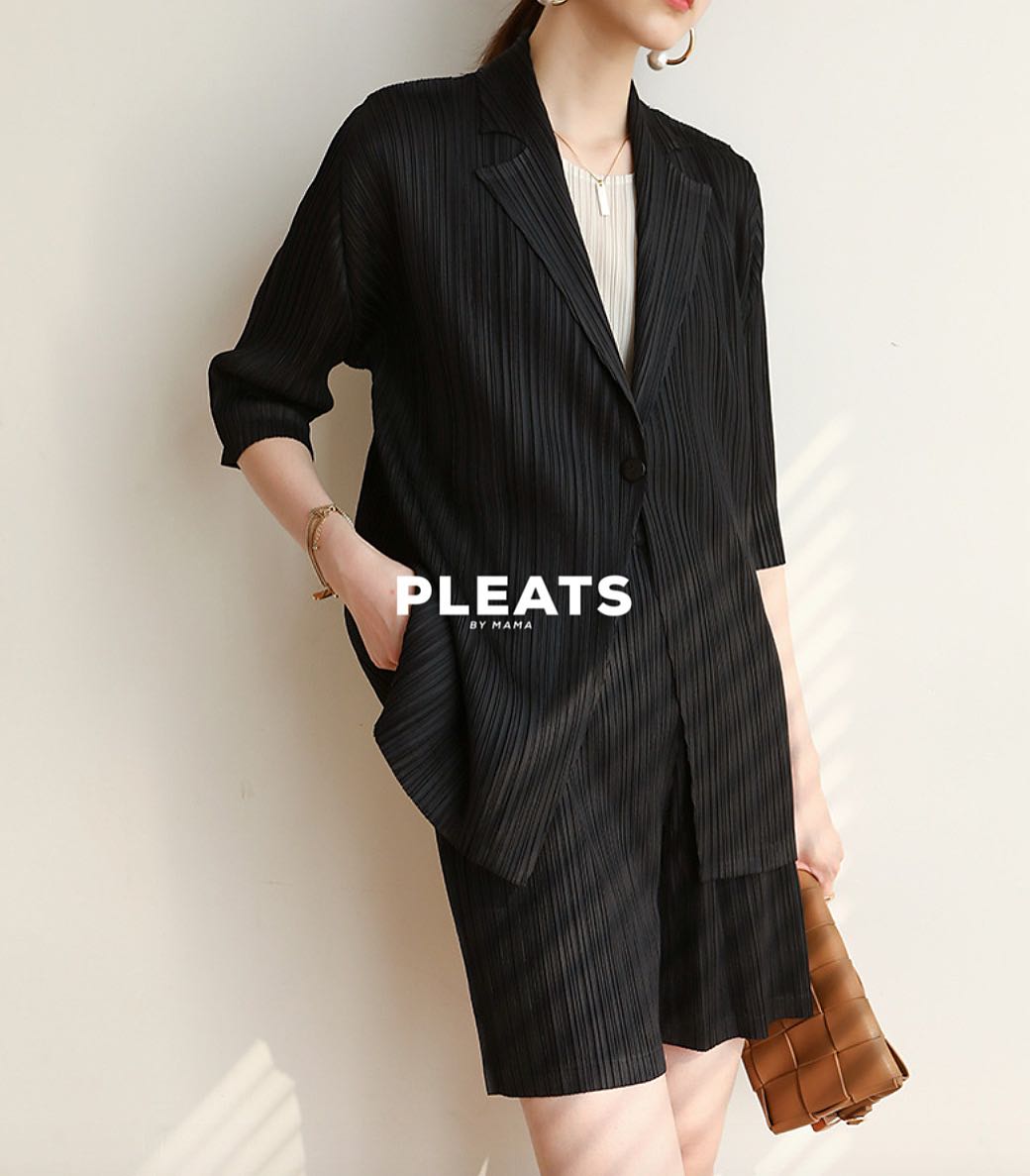 PLEATS BLAZER - BZ011