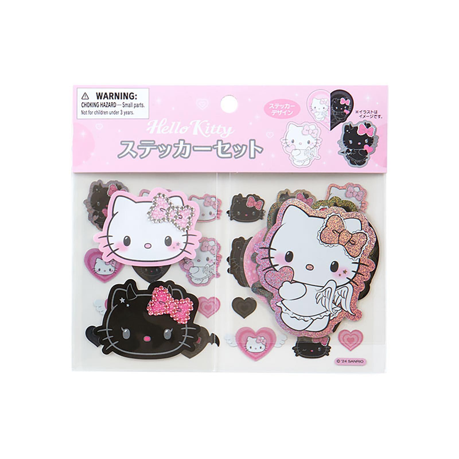 Sanrio Hello Kitty Sticker Set (Angel Little Devil Design)