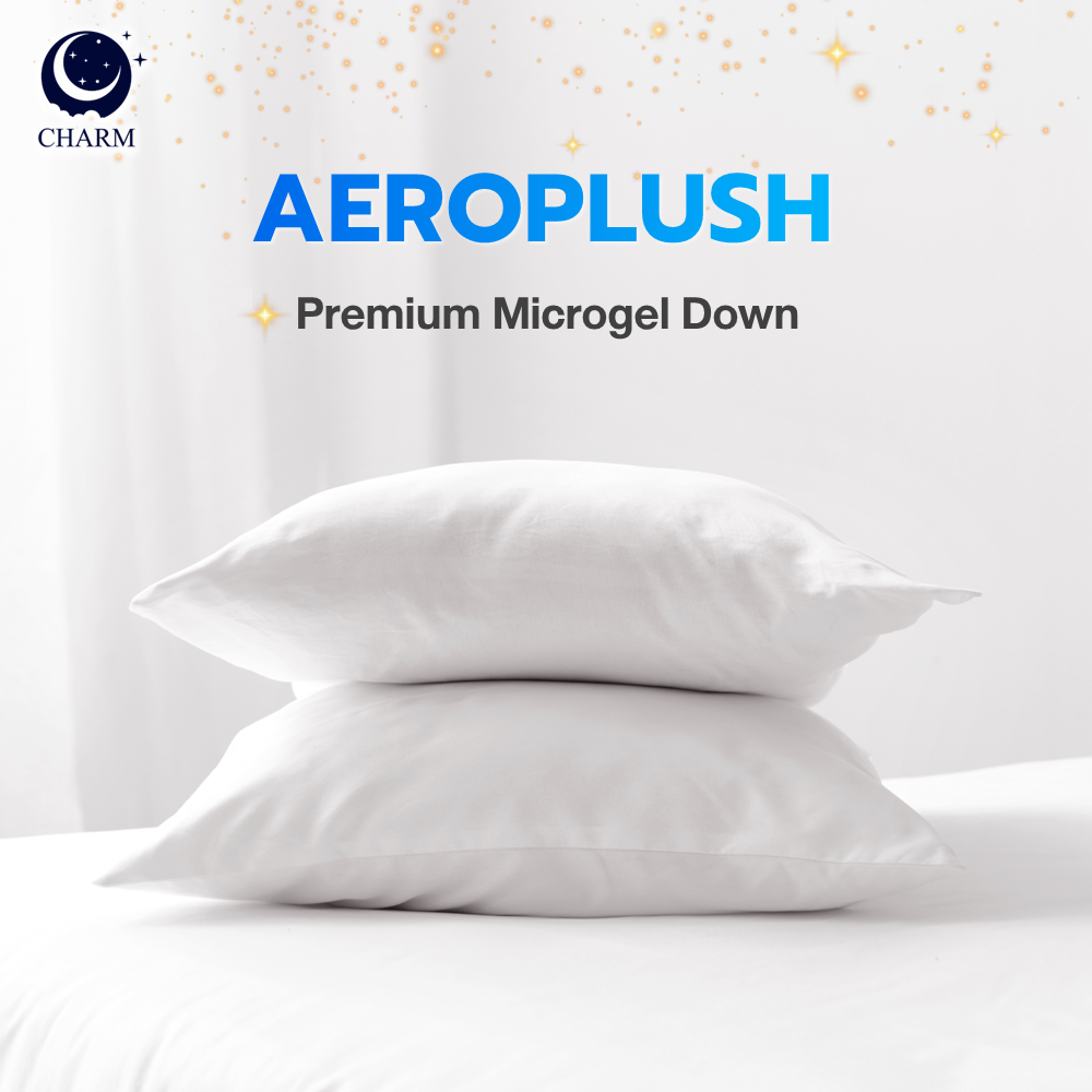 CHARM AeroPlush หมอนขนห่านเทียม เกรดโรงแรม 5 ดาว นุ่มแน่น พรีเมียม