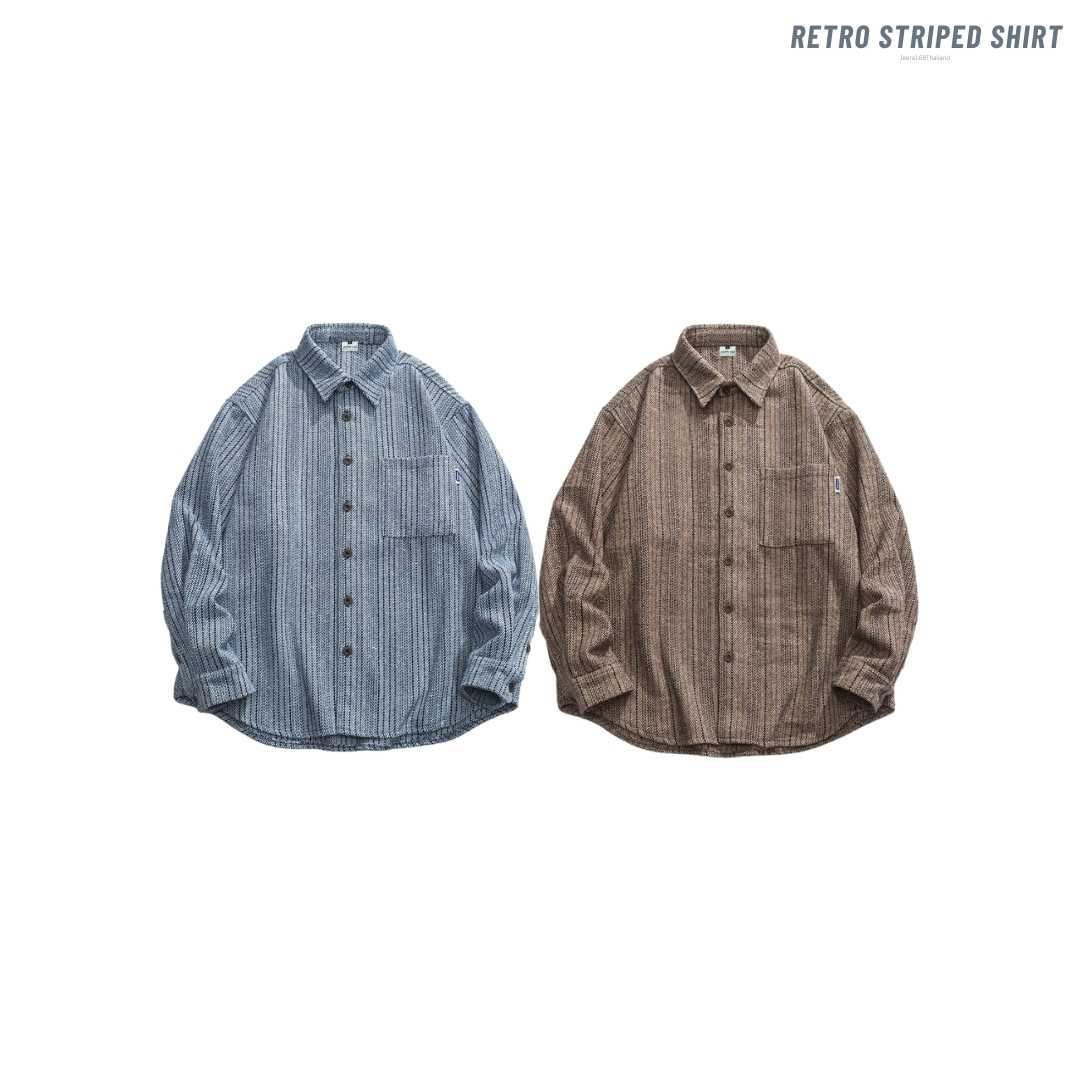 Jeera168 | Retro Striped Shirt (พรีออเดอร์)