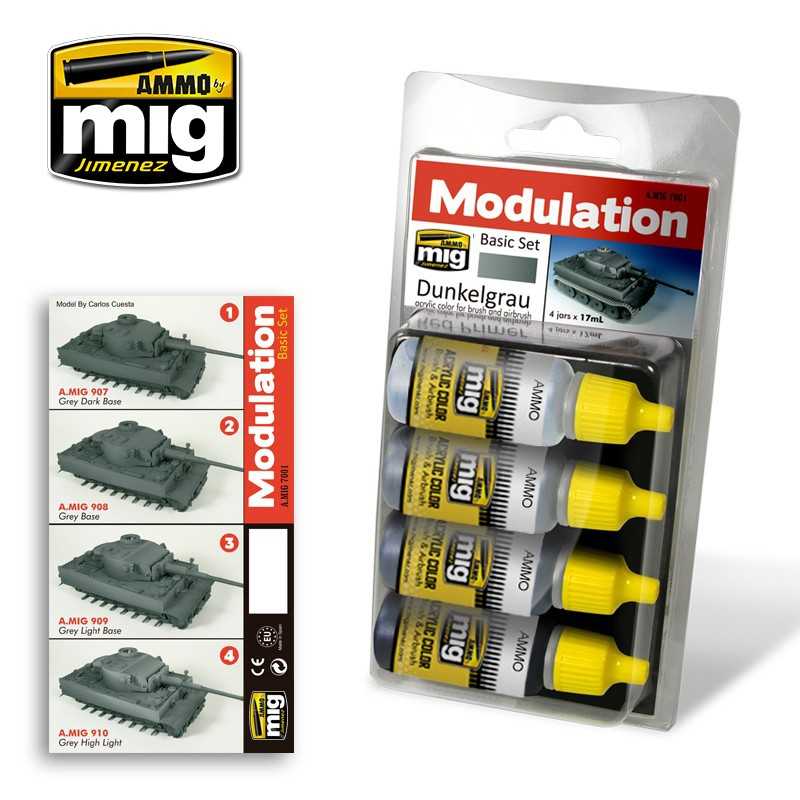 AMIG7001 DUNKELGRAU MODULATION SET