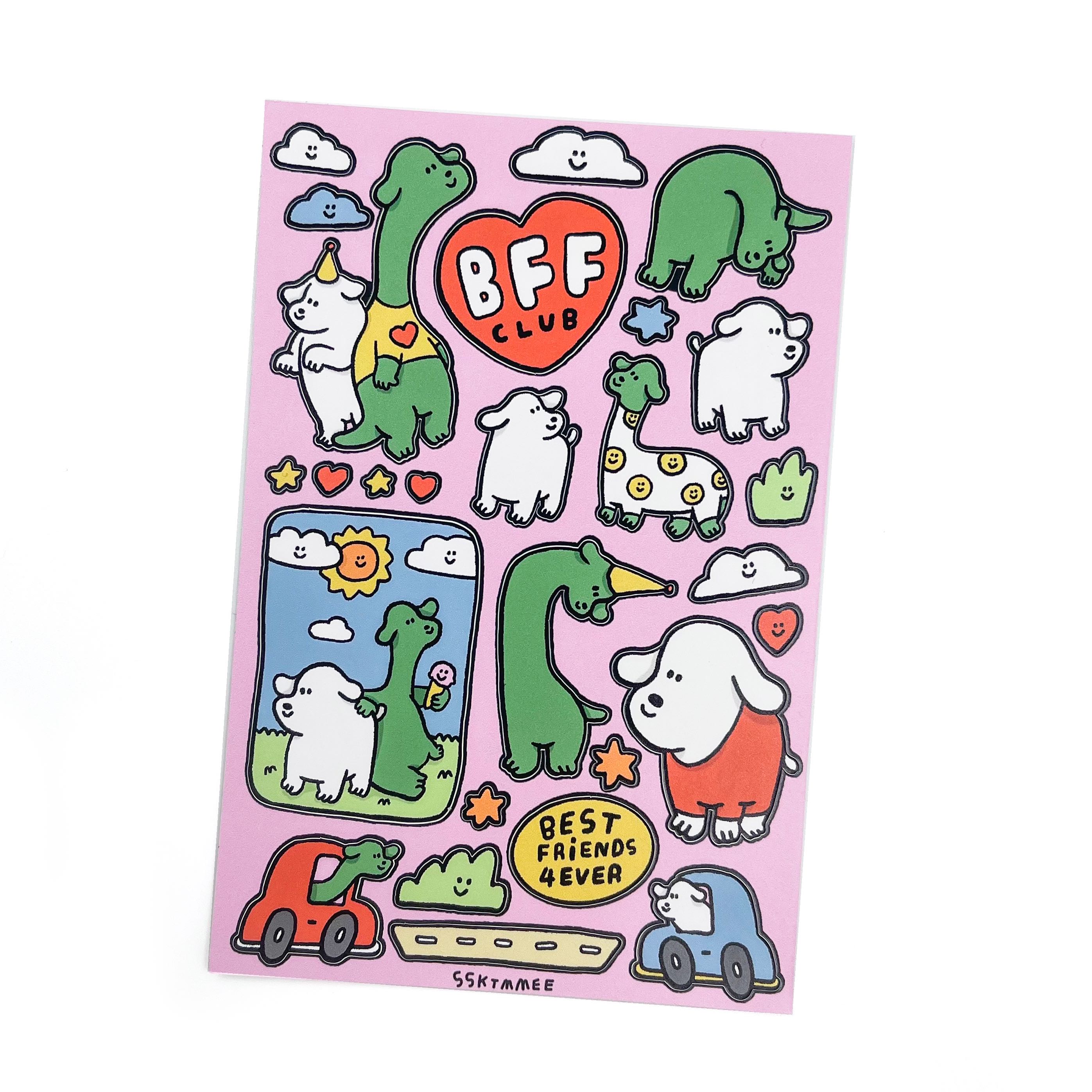 regular sticker - bff club