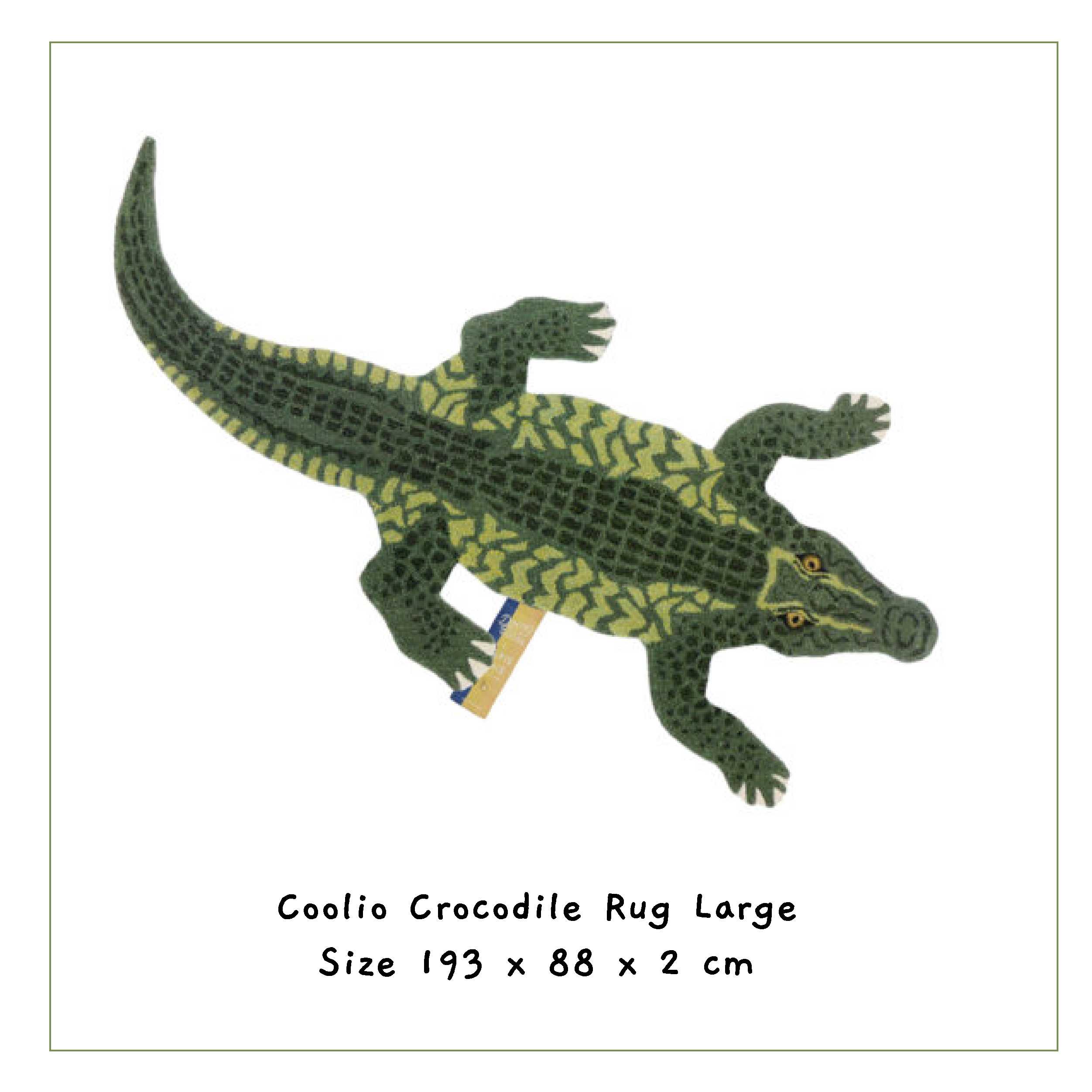 Coolio Crocodile Rug Large