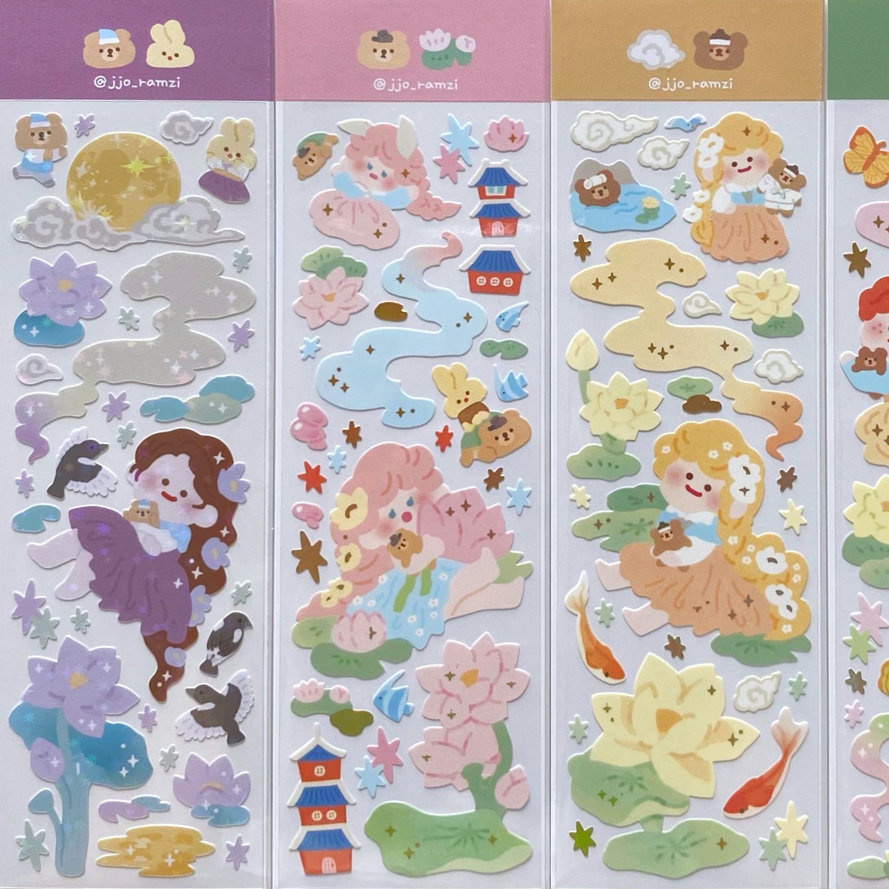 Jjo girl sticker (4 types)