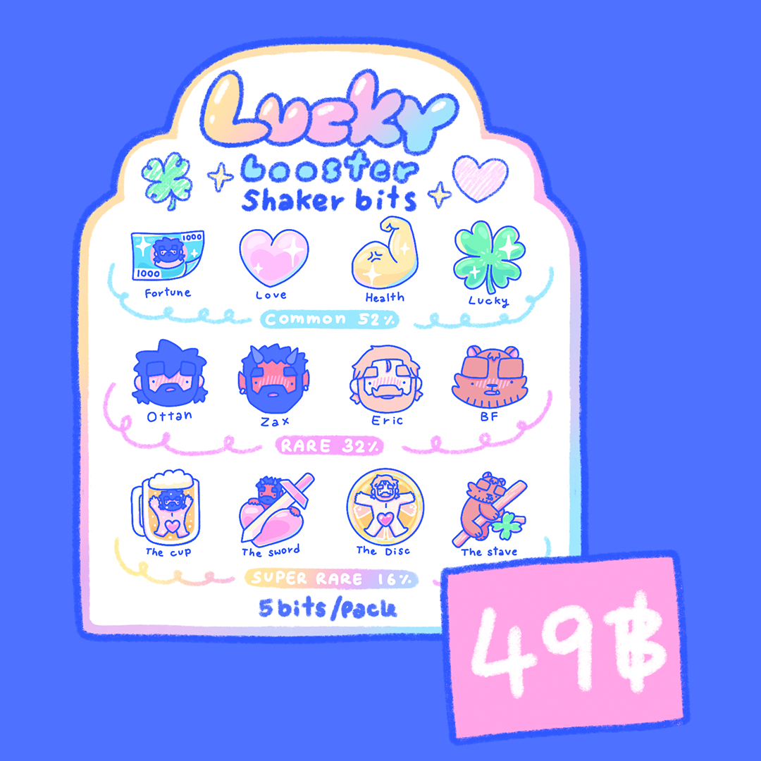 Lucky booster shaker bits