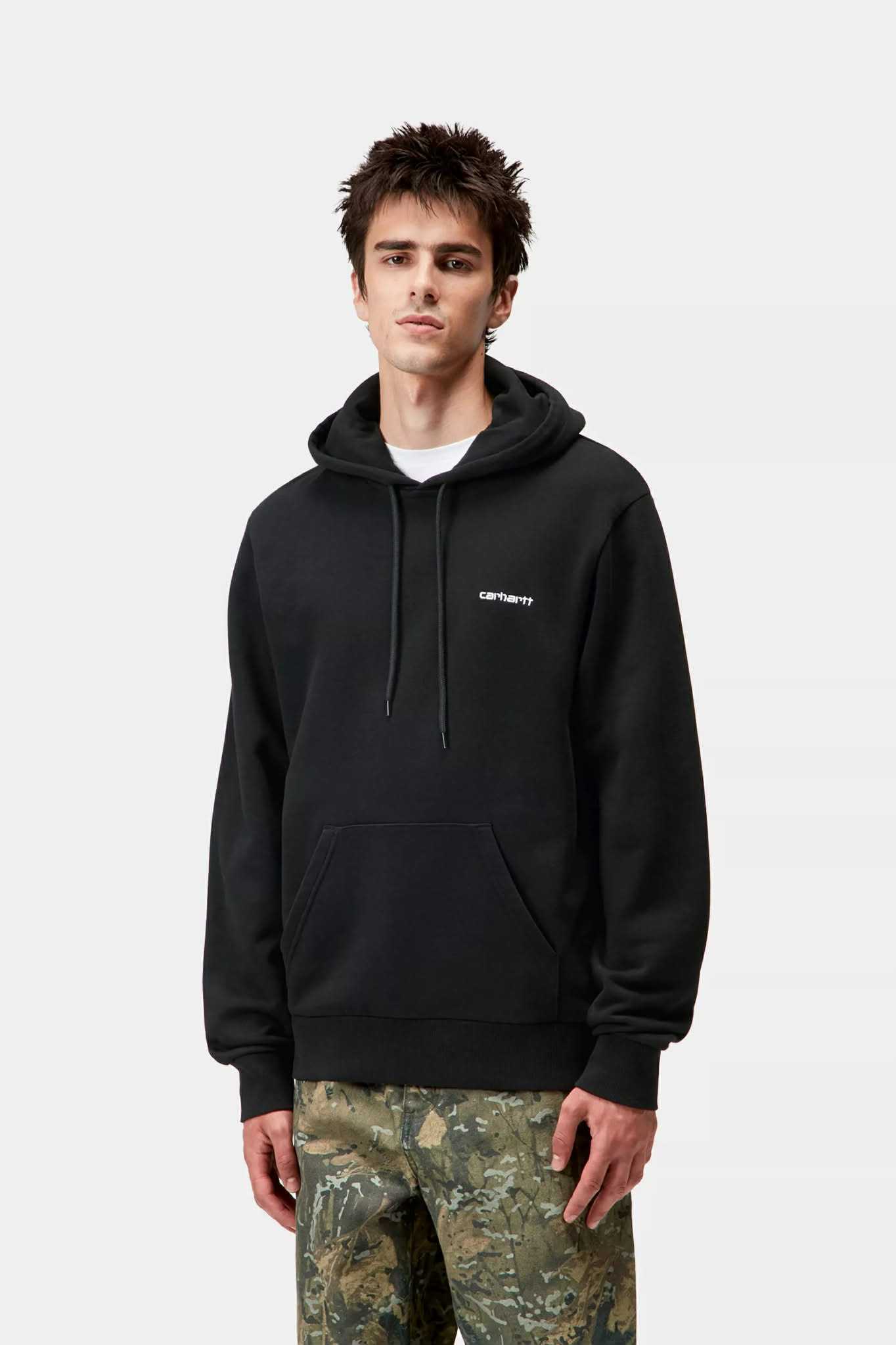CARHARTT WIP HOODED SCRIPT EMBROIDERY SWEAT