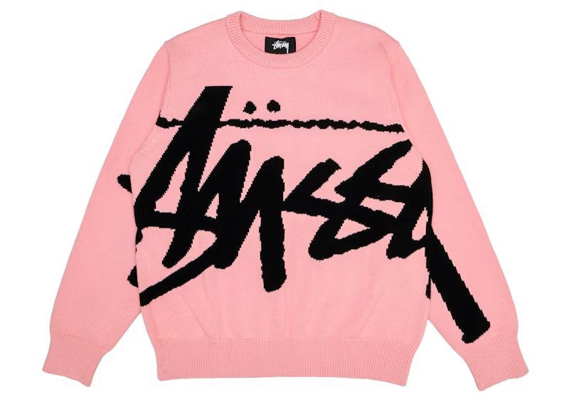 Stussy Stock Pink Knit Sweater