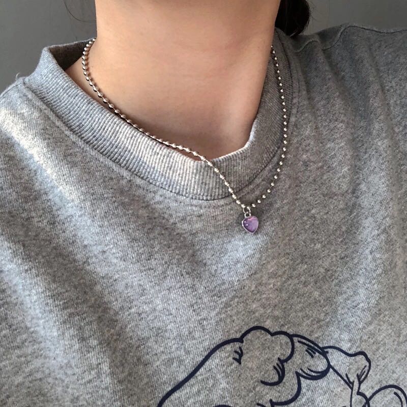 (พร้อมส่ง) PP Heart Necklace