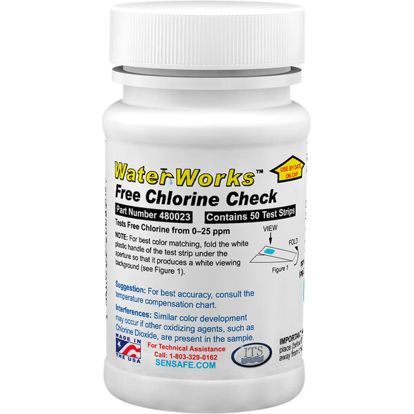 กระดาษวัดคลอรีนอิสระ (0-25 ppm) Free Chlorine Check