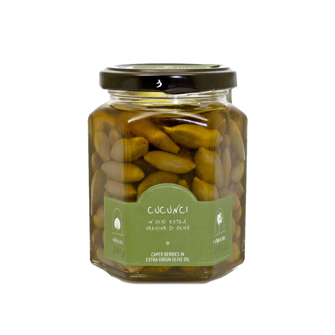 Caper Fruits in E.V.O. Oil La Nicchia Pantelleria - 240gr