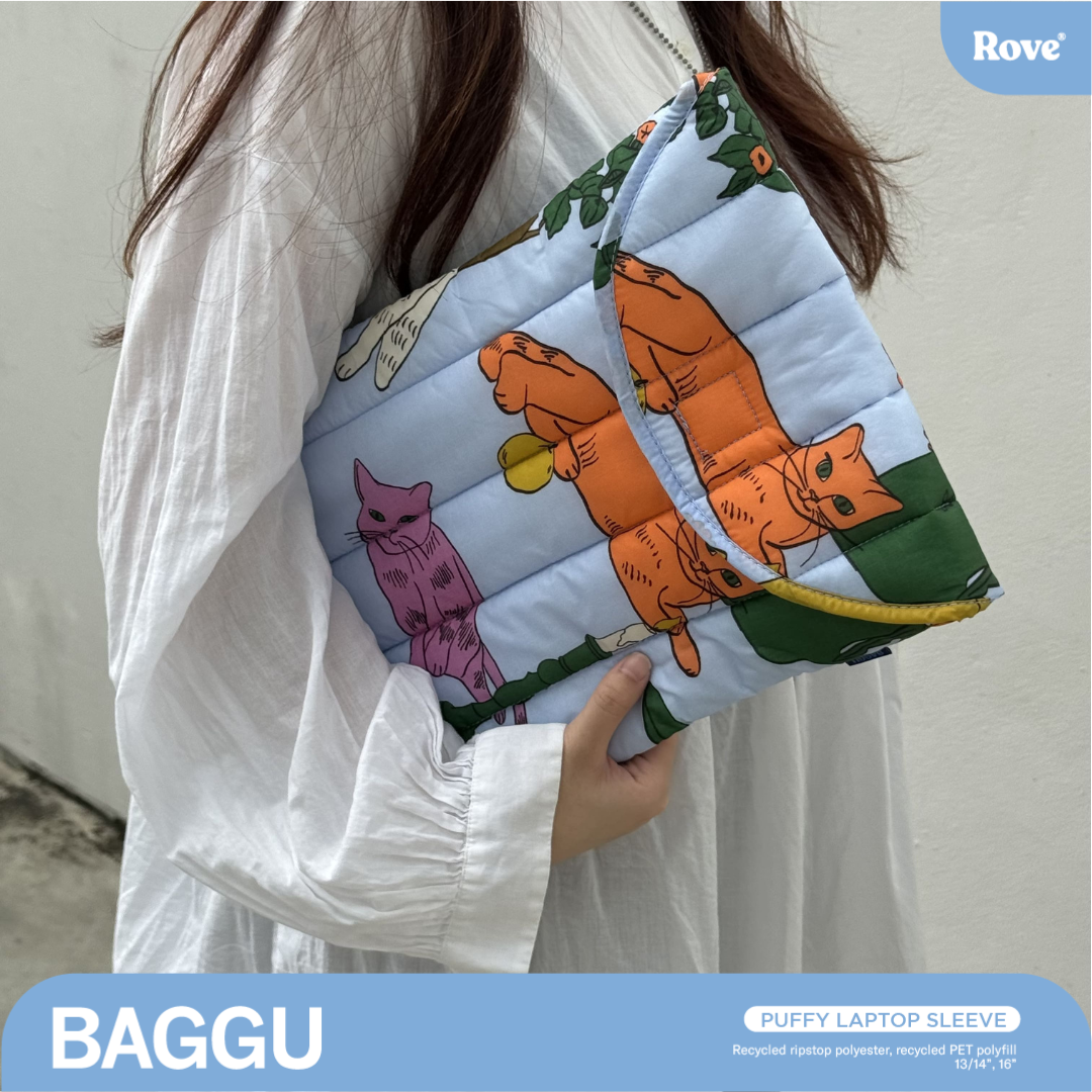 BAGGU Puffy Laptop Sleeve 13/14 - Table Cats