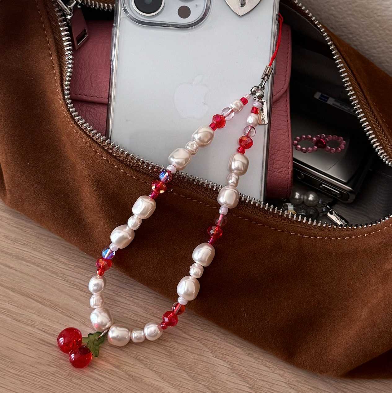 CHERRY PHONE STRAP (ที่ห้อยมือถือ)