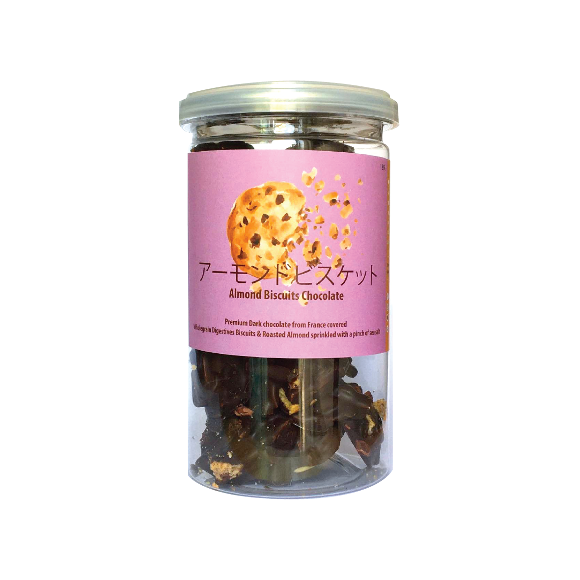 Cluster Dark Choc Almond Biscuit