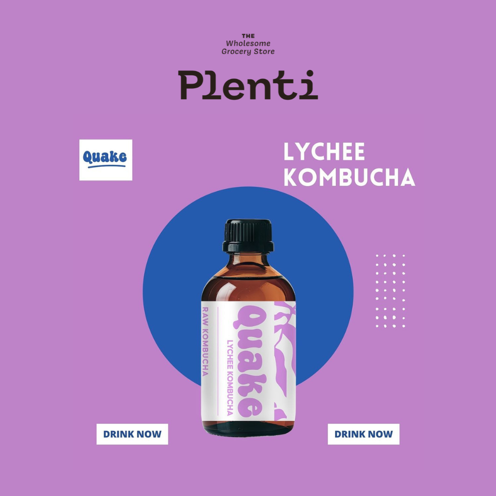 KOMBUCHA |  คอมบูชา  Lychee  250ml - Quake | รสลิ้นจี่