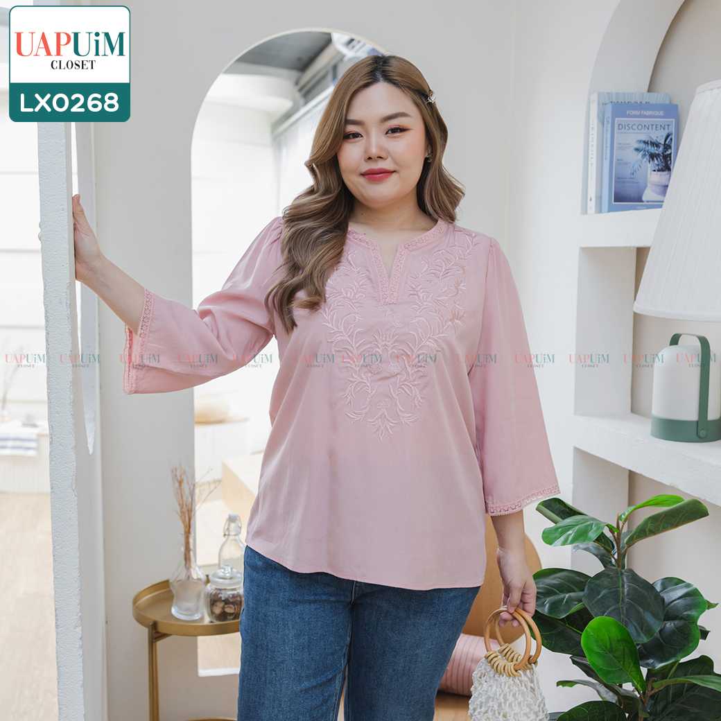 (LX0268) เสื้อแขนสั้น (รอบอก 42 - 50 นิ้ว)