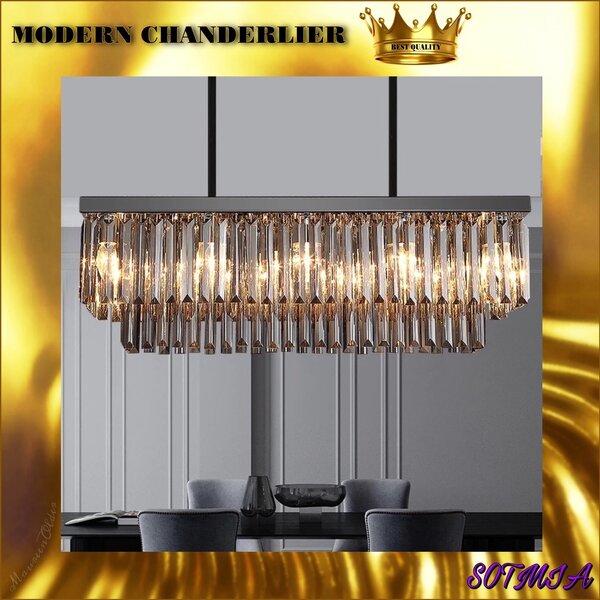 CT002A022 SOTMIA CHANDELIER MODERN โคมไฟสีทอง โคมไฟสีเงิน แชนเดอเรีย ตกแต่งห้อง แต่งห้องนั่งเล่น ...