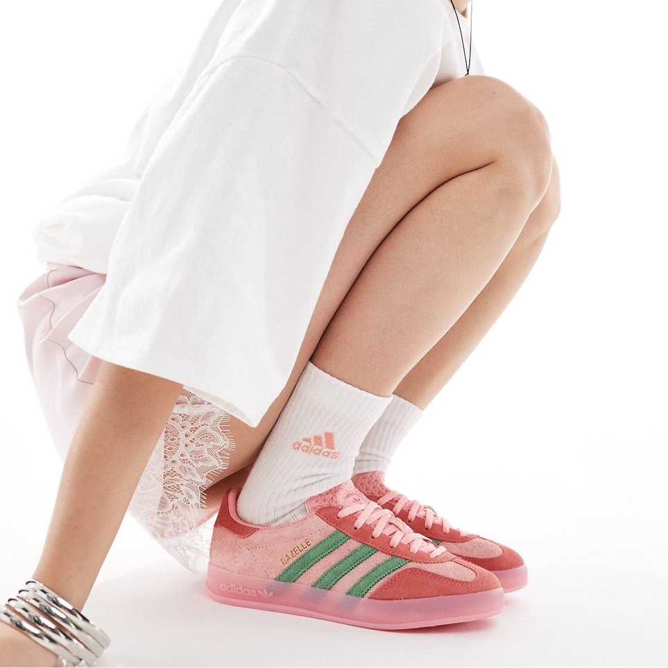 (PRE ORDER 5-7 วัน) Adidas Gazelle Indoor Semi Pink Green