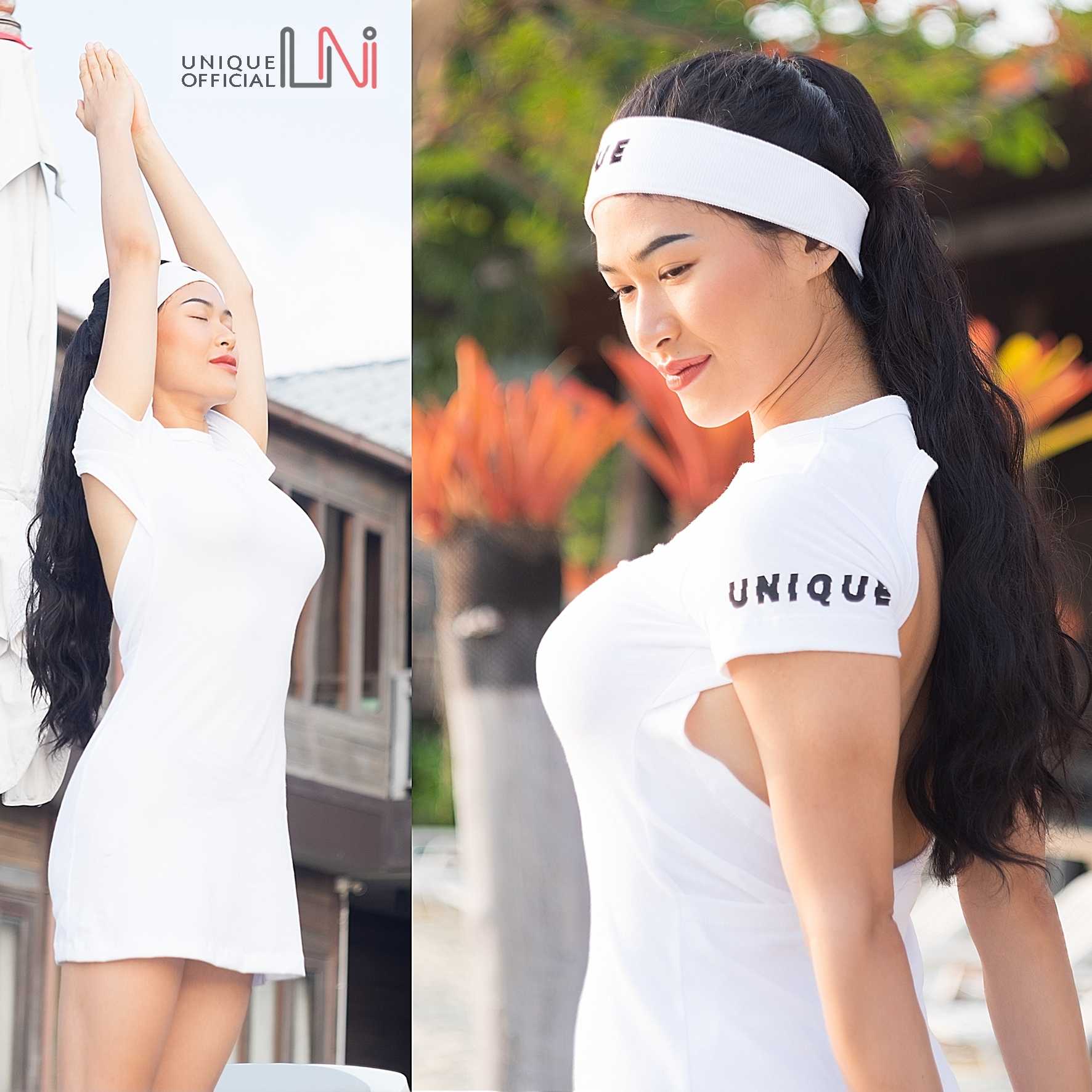 QUE-604 เดรสเปิดหลัง unique
