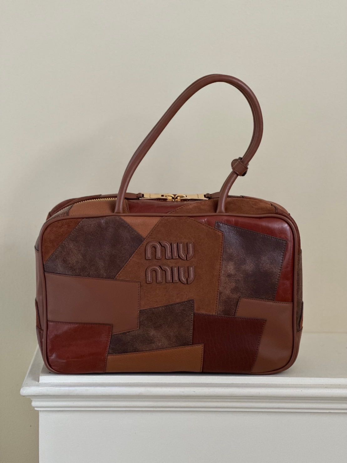   New Miu Miu patch work  top handle  