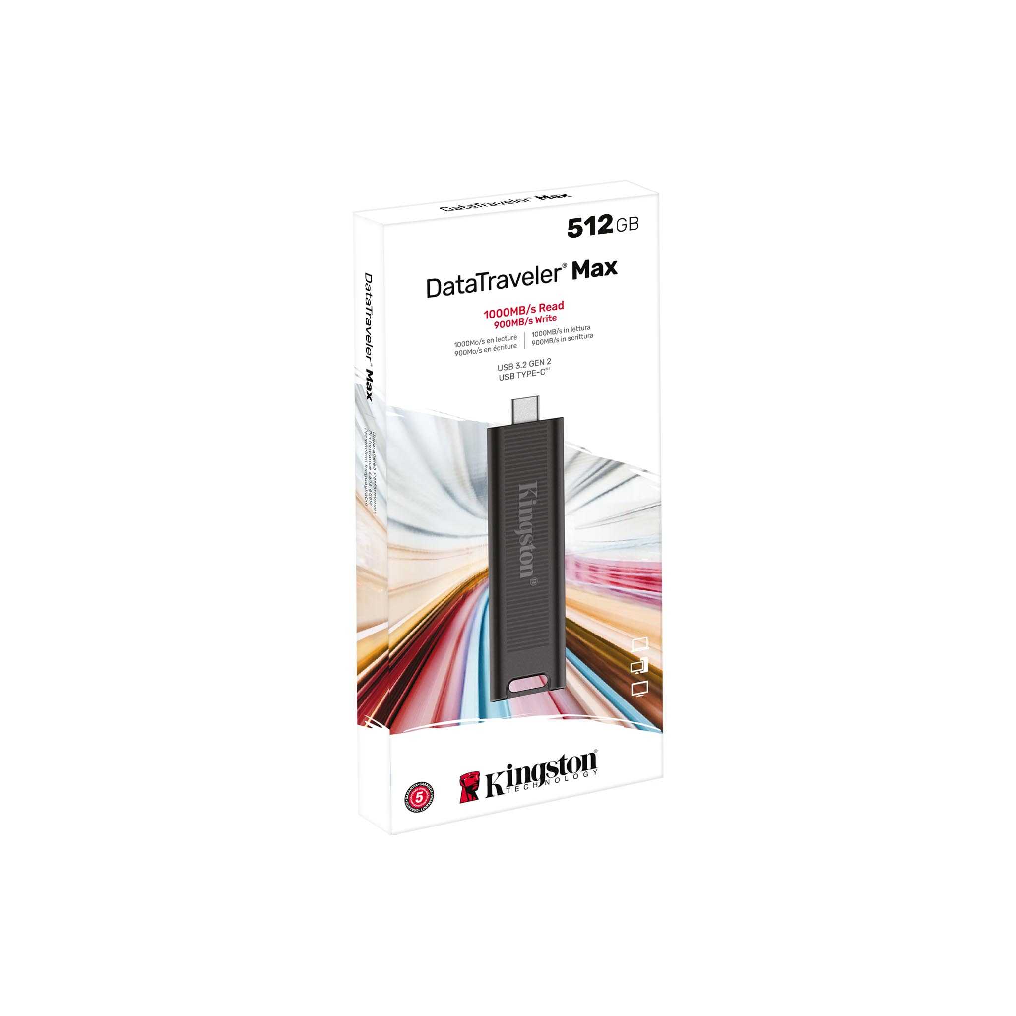 Kingston DataTraveler MAX USB Type-C Flash Drive 256GB I 512GB I 1TB (DTMAX)