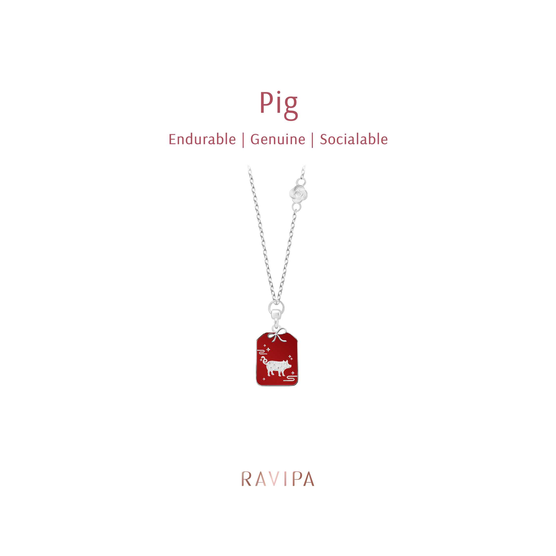 The Year of the Pig Necklace