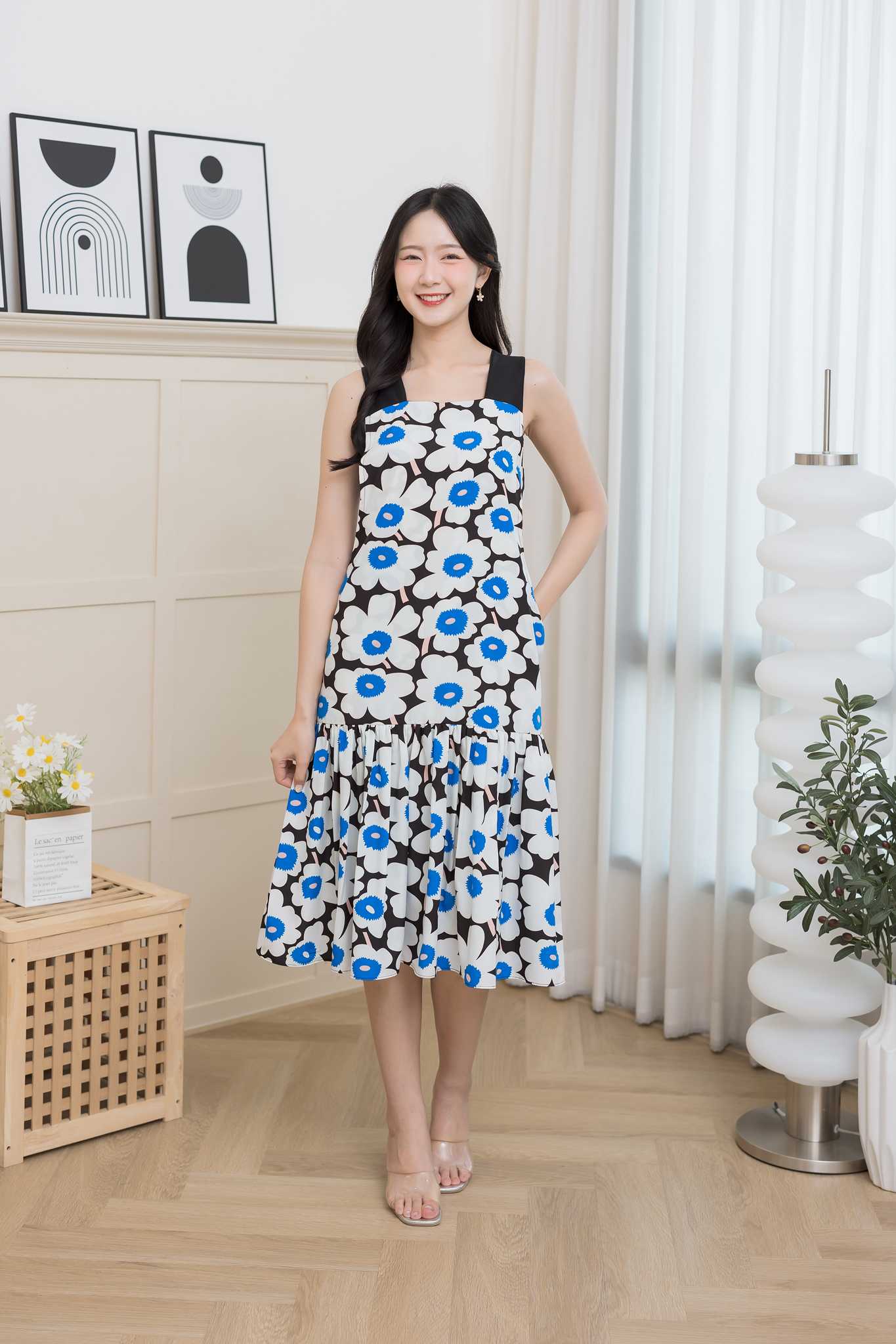 เดรสให้นม Makko twotone dress
