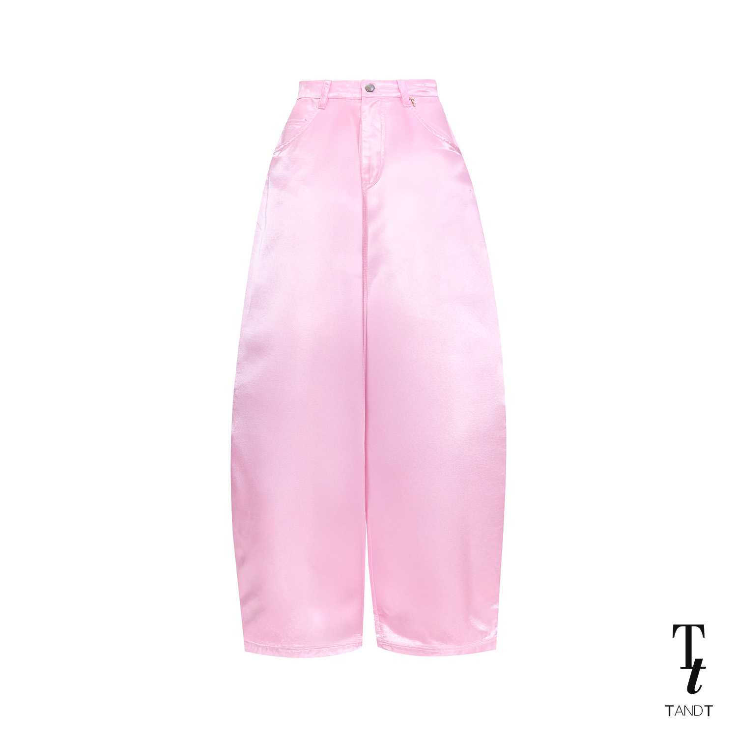TandT - WALTZ PANTS - SATIN BAGGY PANTS