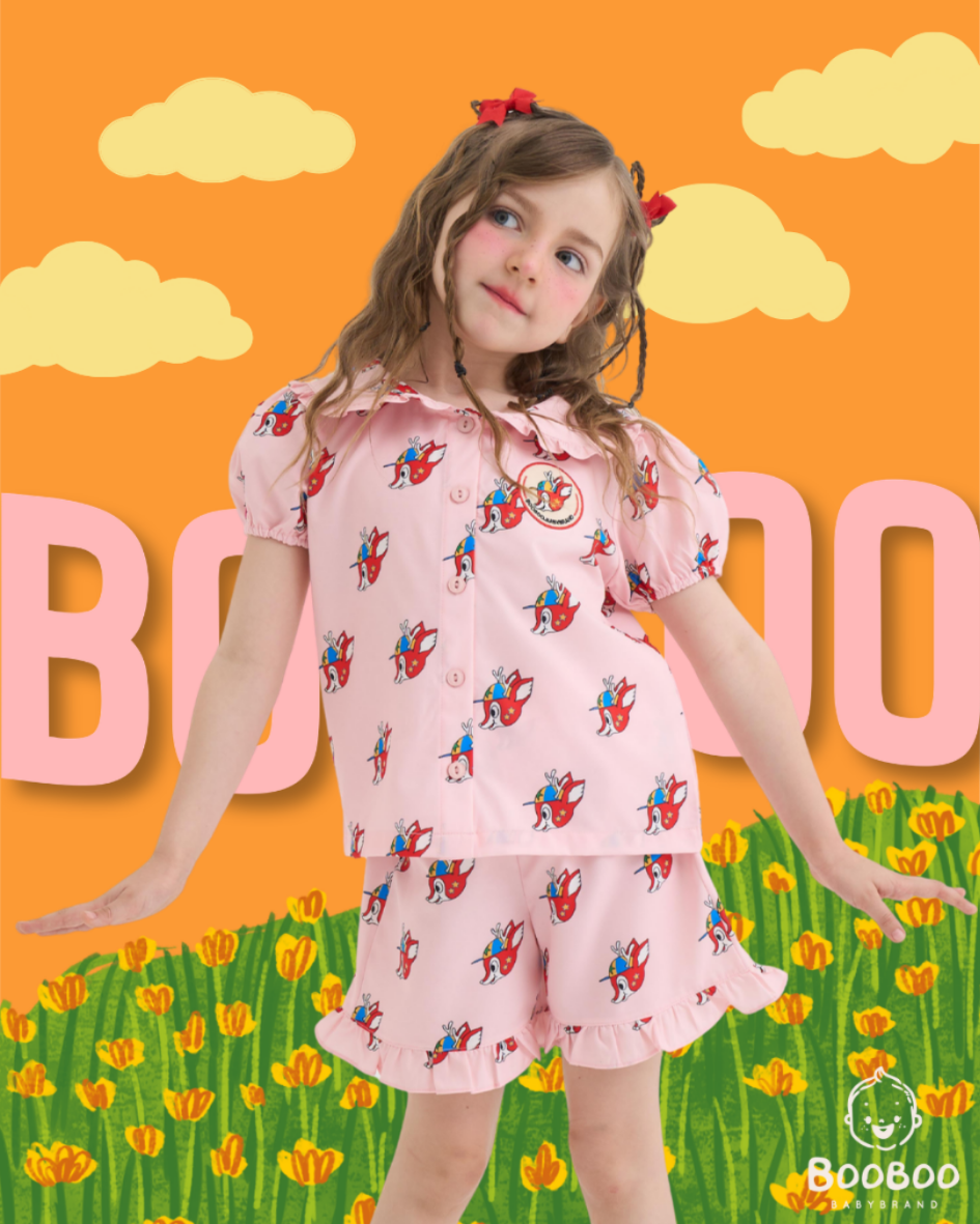 BOO 5 Deer Pinky Shirt & Shorts | LINE SHOPPING