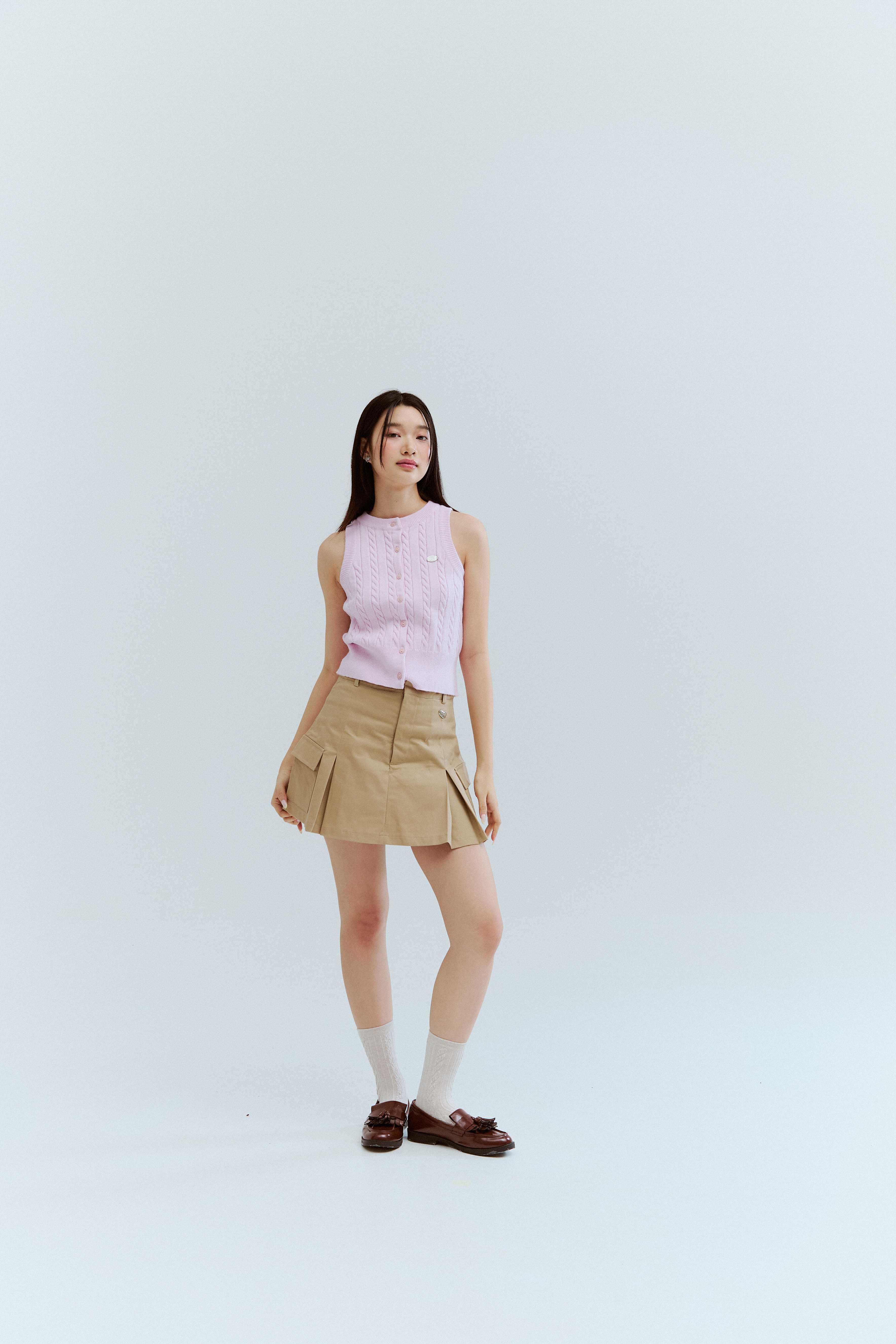 Tokyo Twisted Sleeveless เสื้อ knit ทอเกลียวแขนกุด
